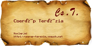 Cserép Terézia névjegykártya